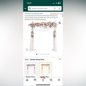 Lings moments arch flowers.